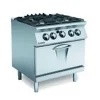 Gas 4 Burner Cooktop Gas Static Oven