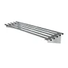 Pipe wall adjustable shelves